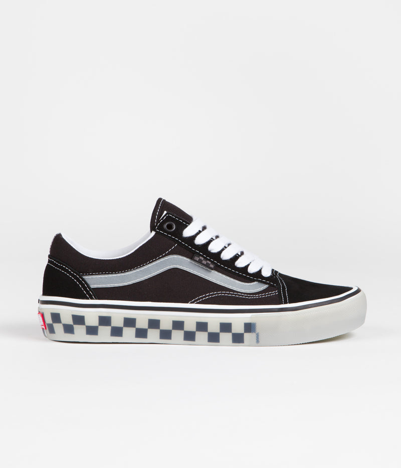 Vans Skate Old Skool Shoes in Translucent Rubber Black and Clear