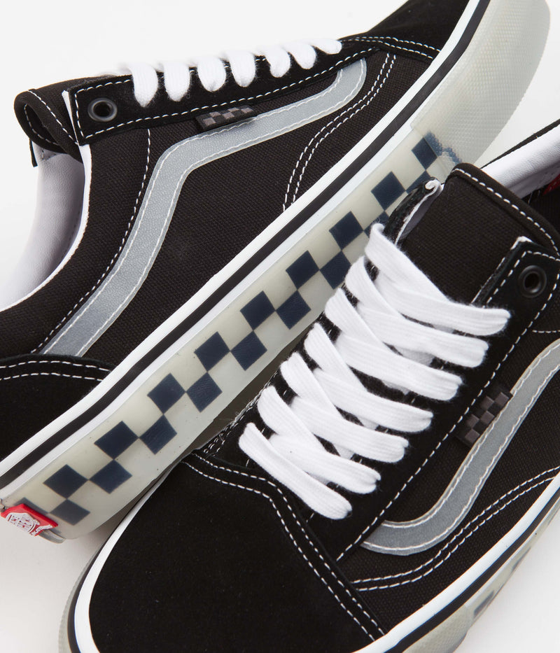Vans Skate Old Skool Shoes in Translucent Rubber Black and Clear