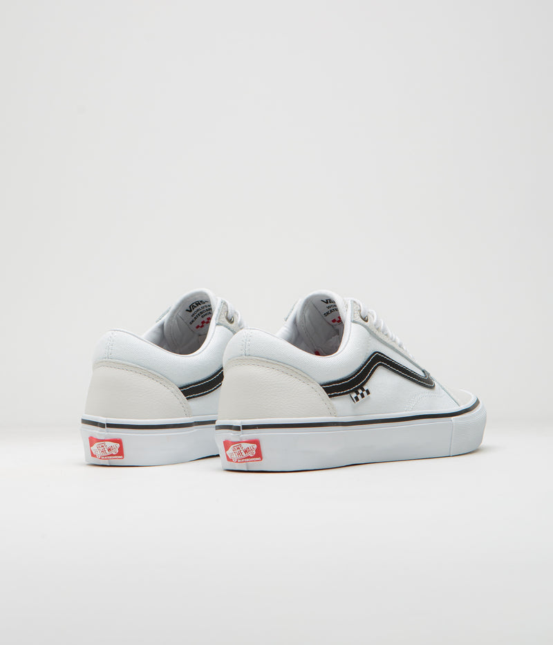 Vans Skate Old Skool Shoes in White and White