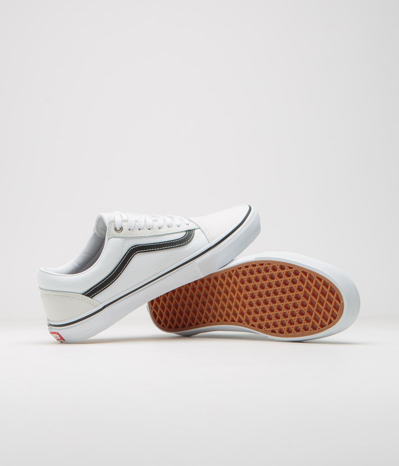 Vans Skate Old Skool Shoes in White and White
