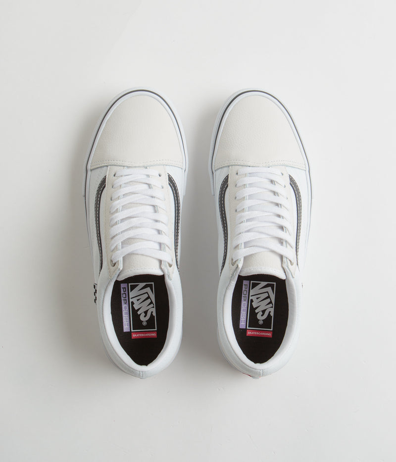 Vans Skate Old Skool Shoes in White and White