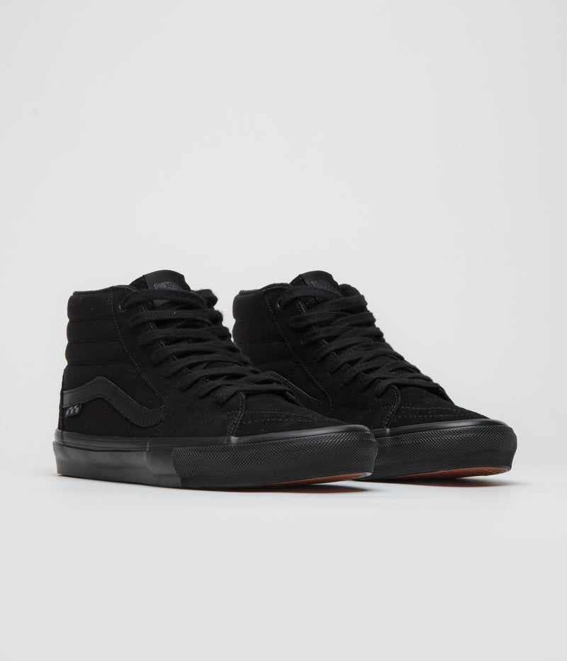 Vans Skate SK8-Hi Shoes in Black and Black