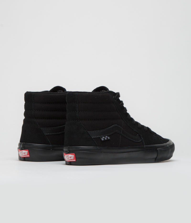 Vans Skate SK8-Hi Shoes in Black and Black