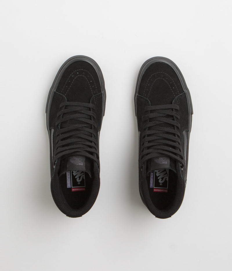 Vans Skate SK8-Hi Shoes in Black and Black