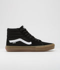 Vans Skate SK8-Hi Shoes in Black and Gum