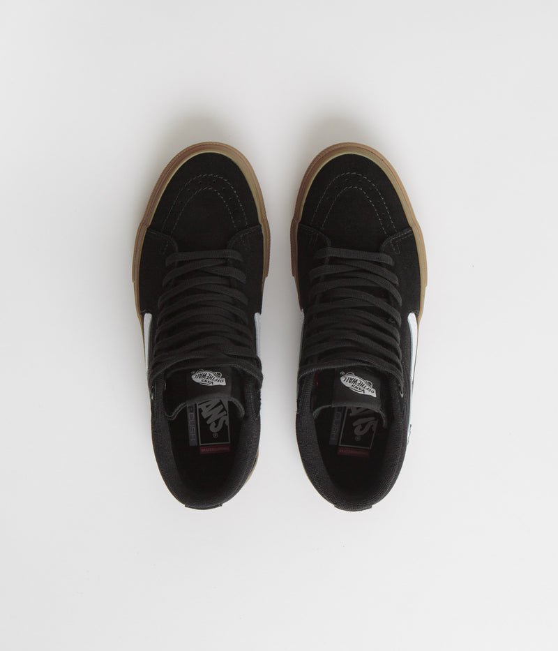 Vans Skate SK8-Hi Shoes in Black and Gum