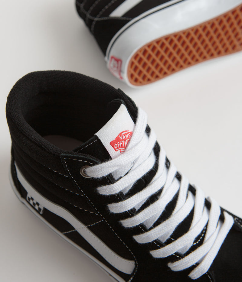 Vans Skate SK8-Hi Shoes in Black and White