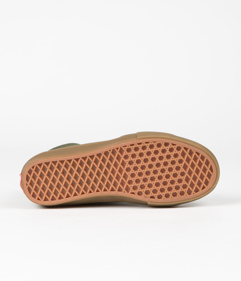 Vans Skate SK8-Hi Shoes in Green and Gum
