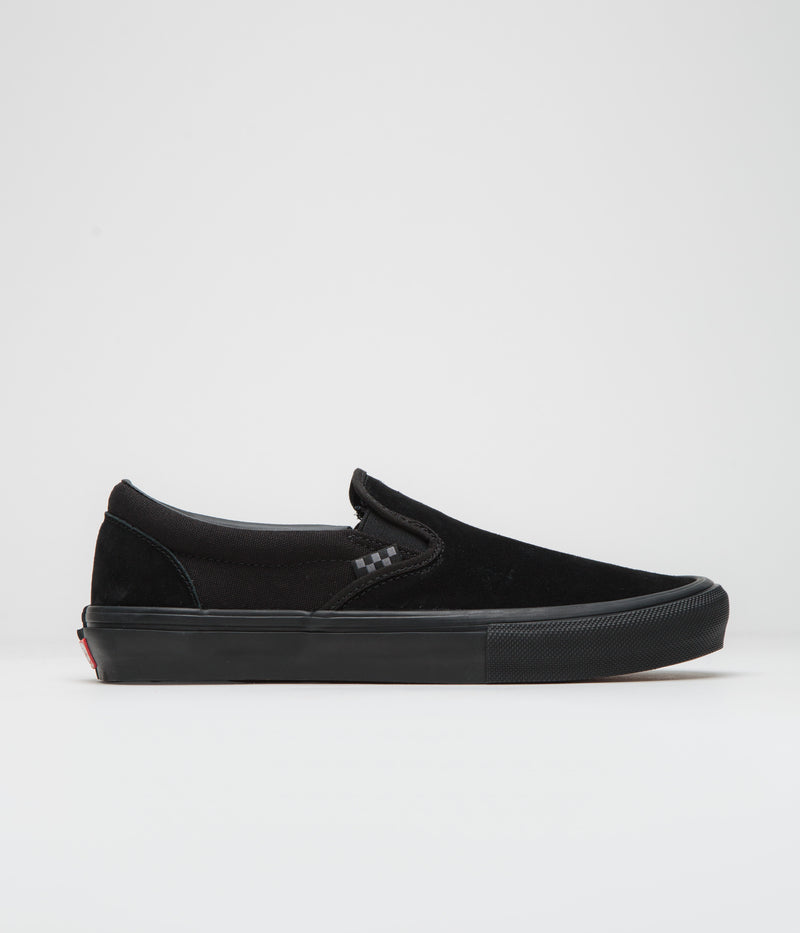 Vans Skate Slip-On Shoes in Black and Black