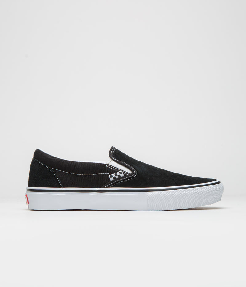 Vans Skate Slip-On Shoes in Black and White