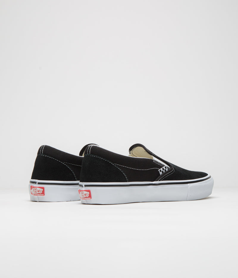 Vans Skate Slip-On Shoes in Black and White