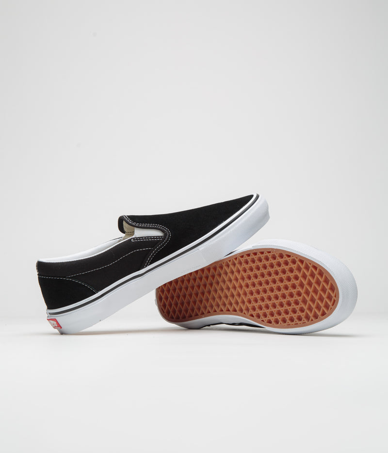 Vans Skate Slip-On Shoes in Black and White