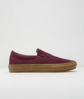 Vans Skate Slip-On Shoes in Port and Gum