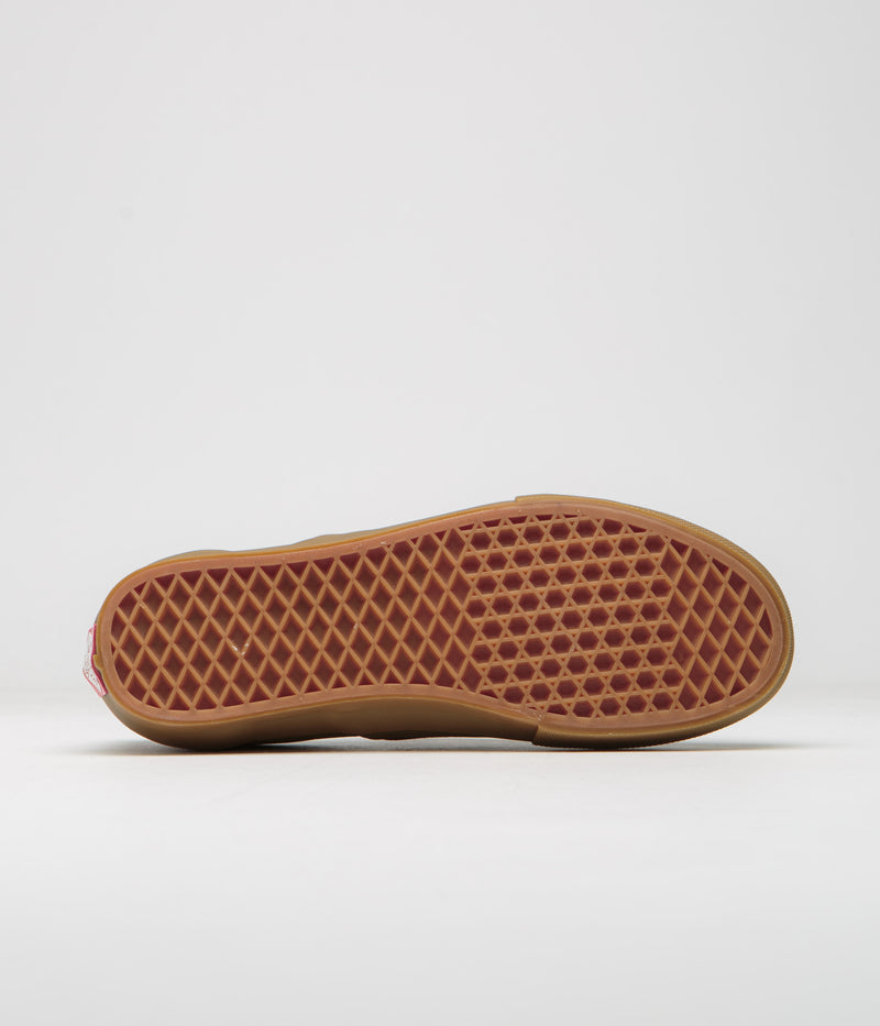 Vans Skate Slip-On Shoes in Port and Gum