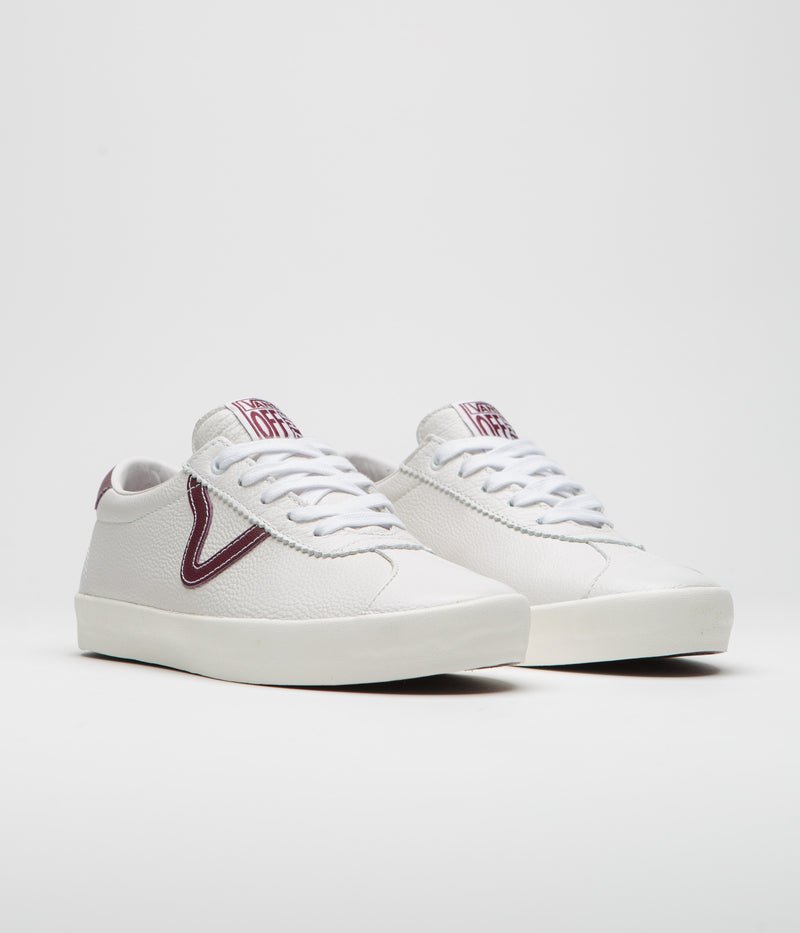 Vans Skate Sport Shoes in (Benny Urban) Marshmallow and Burgundy