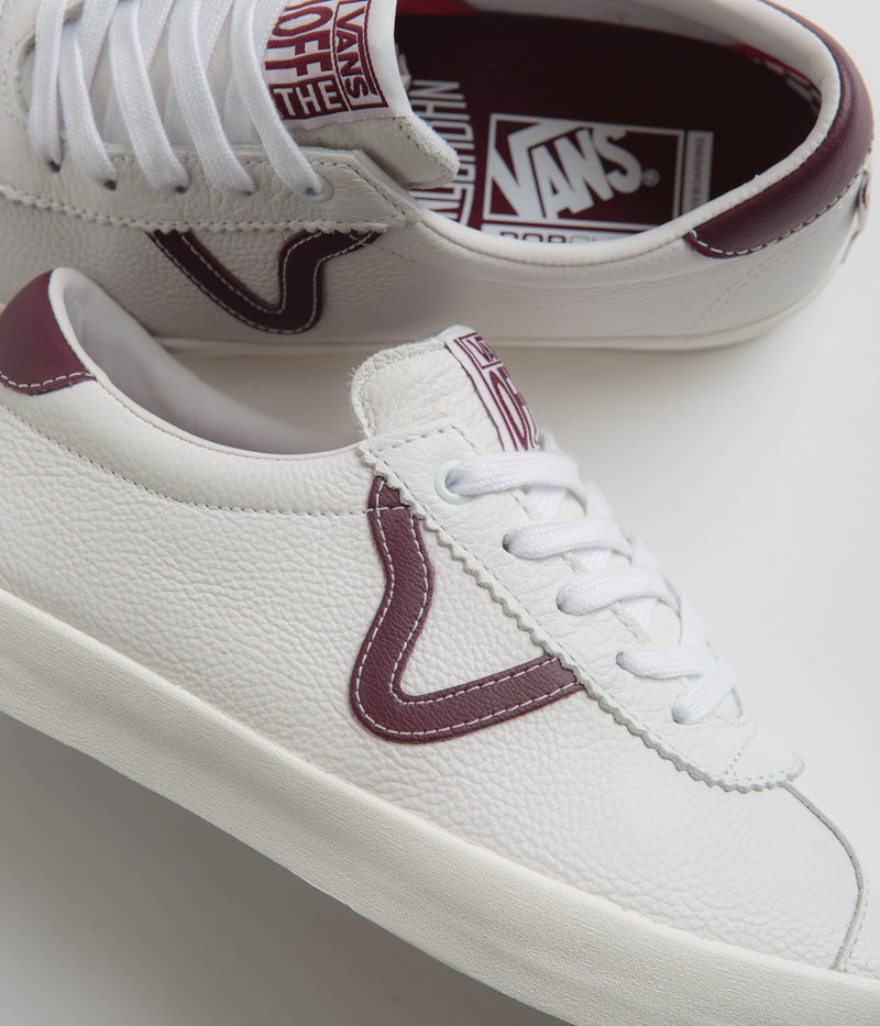 Vans Skate Sport Shoes in (Benny Urban) Marshmallow and Burgundy