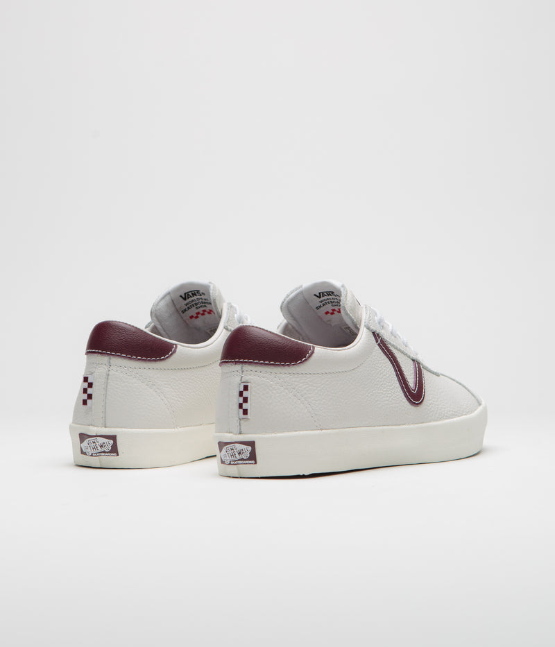 Vans Skate Sport Shoes in (Benny Urban) Marshmallow and Burgundy