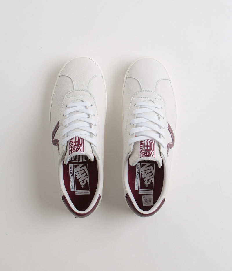 Vans Skate Sport Shoes in (Benny Urban) Marshmallow and Burgundy