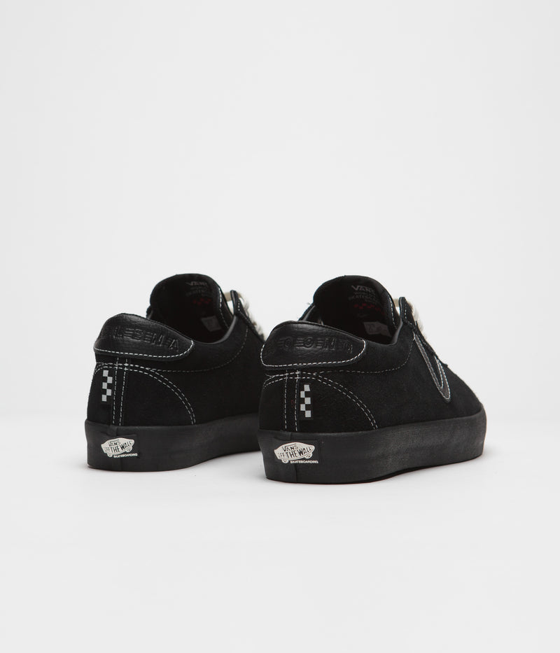 Vans Skate Sport Shoes in (Helena Long) Black and Marshmallow