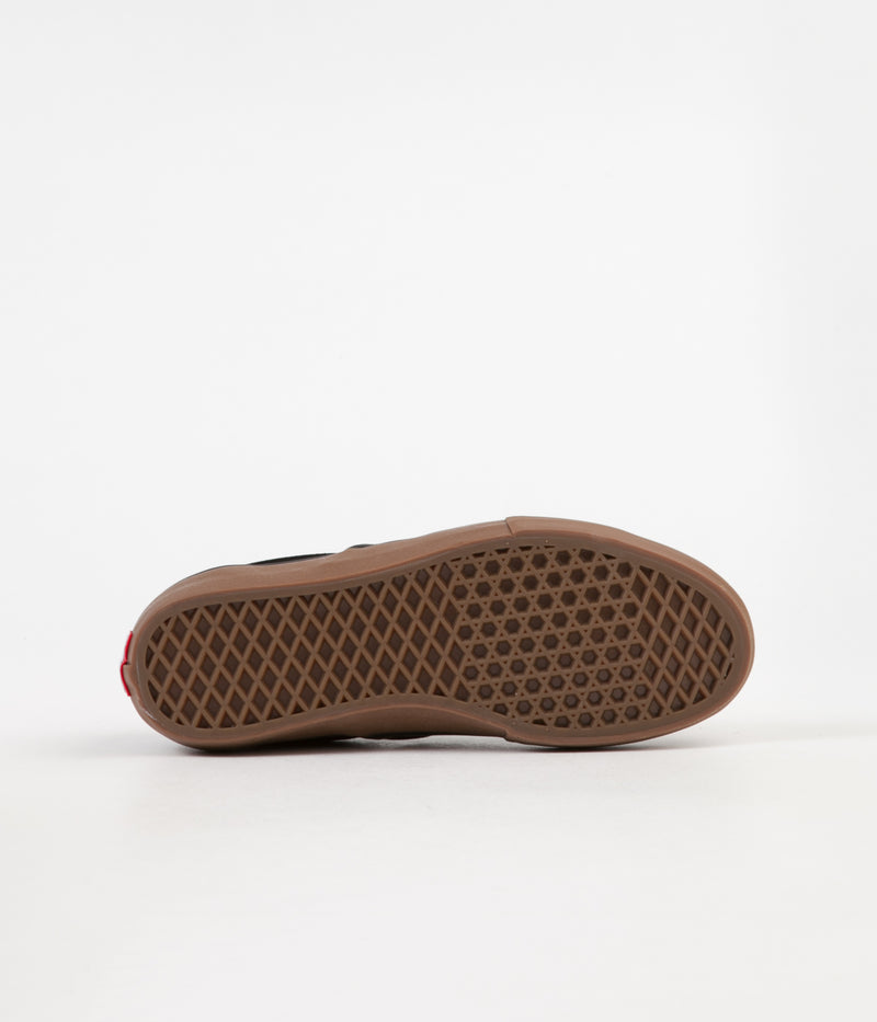 Vans Slip On Pro Shoes in (Rubber) Black and Gum