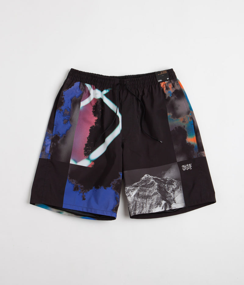 Vans x Quasi Window Elastic Waist Shorts in Black