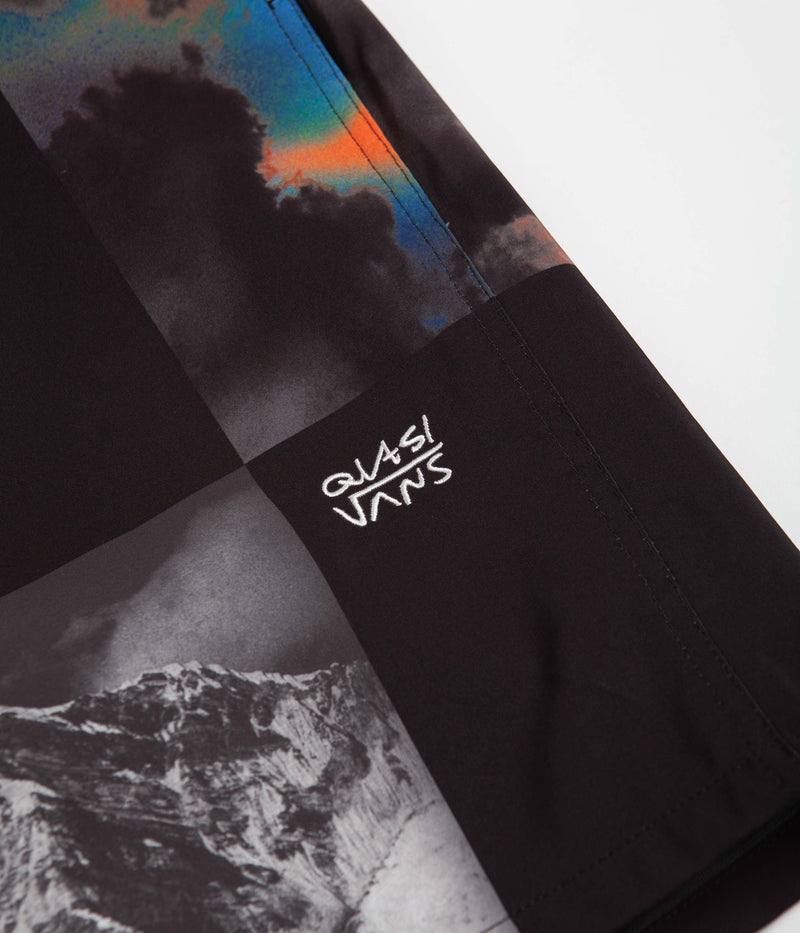 Vans x Quasi Window Elastic Waist Shorts in Black