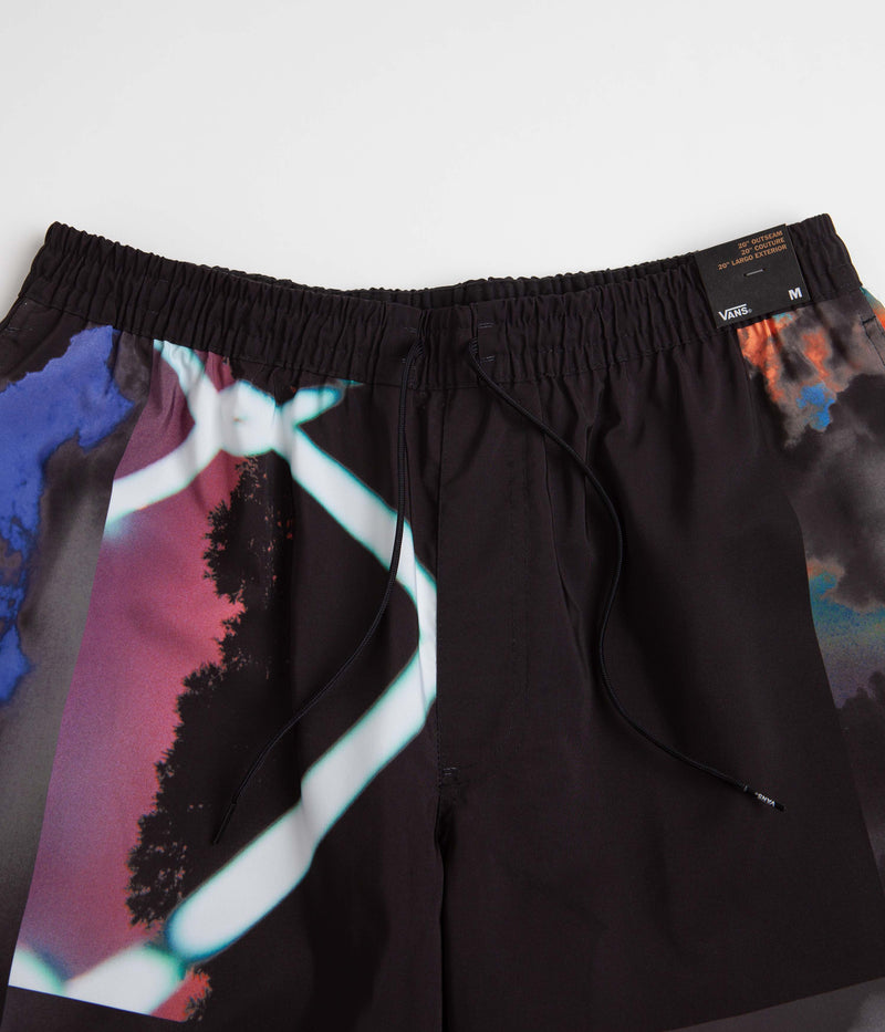 Vans x Quasi Window Elastic Waist Shorts in Black