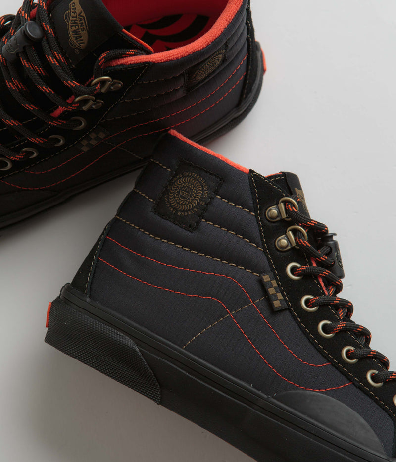 Vans x Spitfire Skate Sk8-Hi Reissue Shoes in Black and Flame