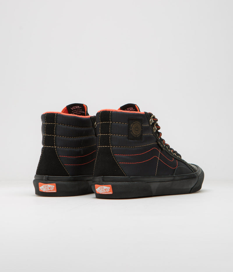 Vans x Spitfire Skate Sk8-Hi Reissue Shoes in Black and Flame
