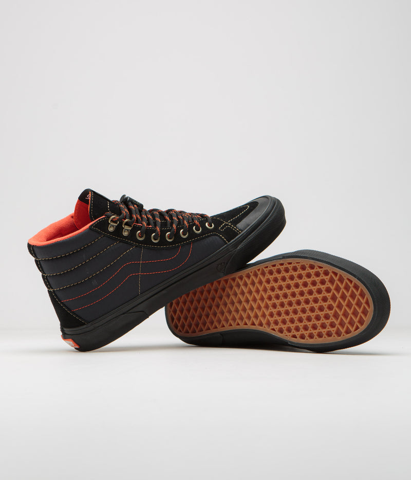 Vans x Spitfire Skate Sk8-Hi Reissue Shoes in Black and Flame