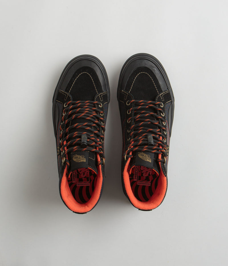 Vans x Spitfire Skate Sk8-Hi Reissue Shoes in Black and Flame
