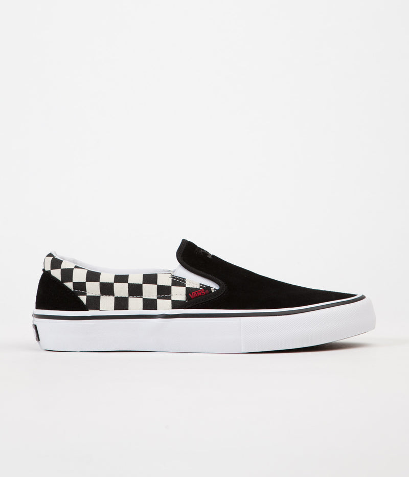 Vans x Thrasher Slip On Pro Shoes in Black and Checkerboard