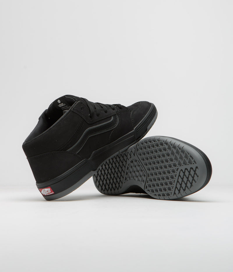 Vans Zahba Mid Shoes in Black and Pewter