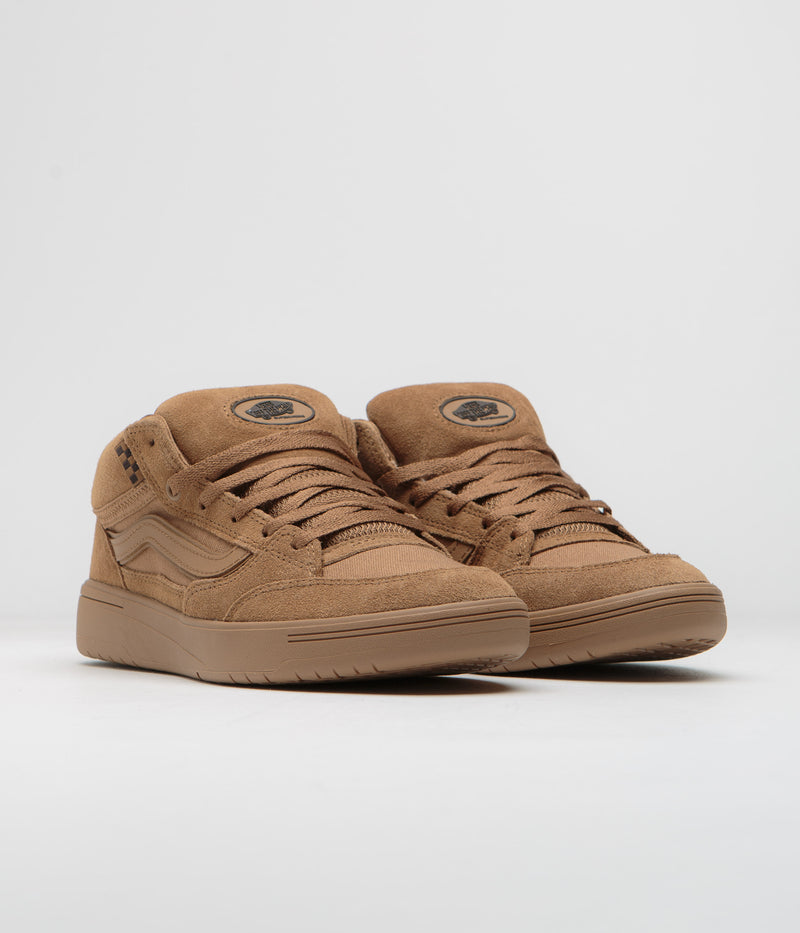Vans Zahba Mid Shoes in Brown and Gum