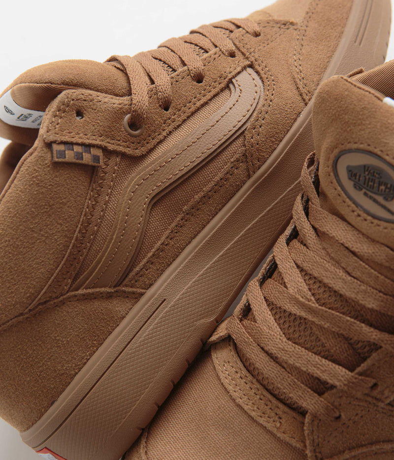 Vans Zahba Mid Shoes in Brown and Gum