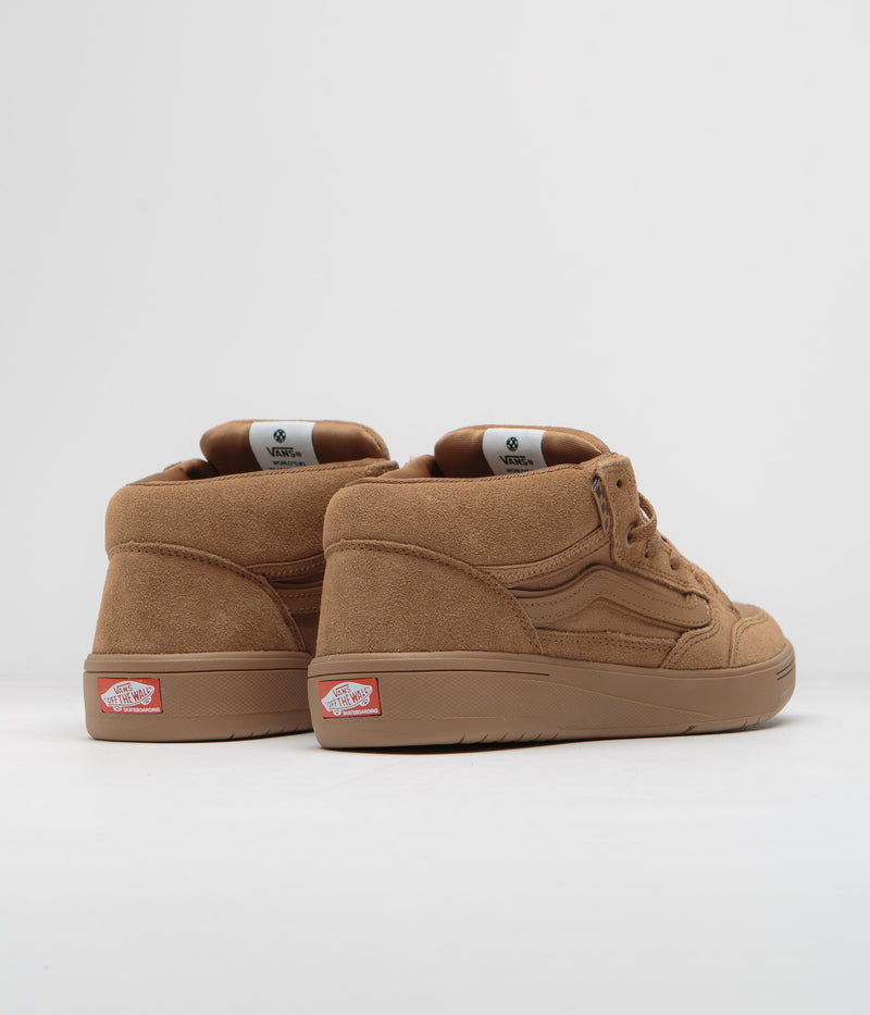 Vans Zahba Mid Shoes in Brown and Gum