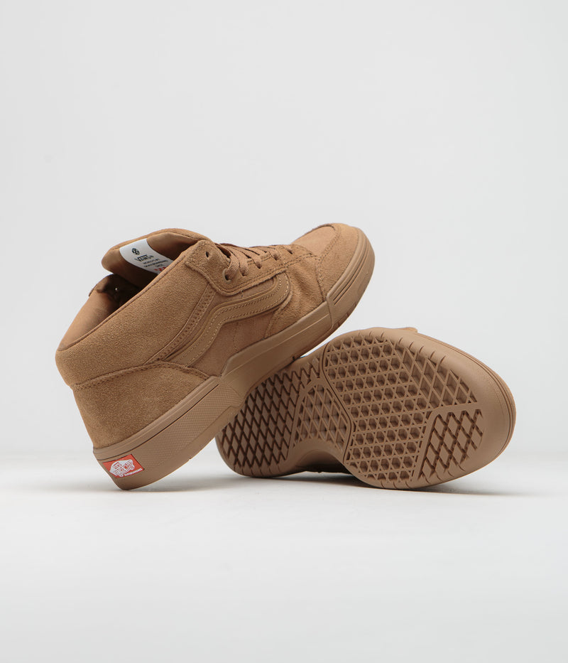 Vans Zahba Mid Shoes in Brown and Gum