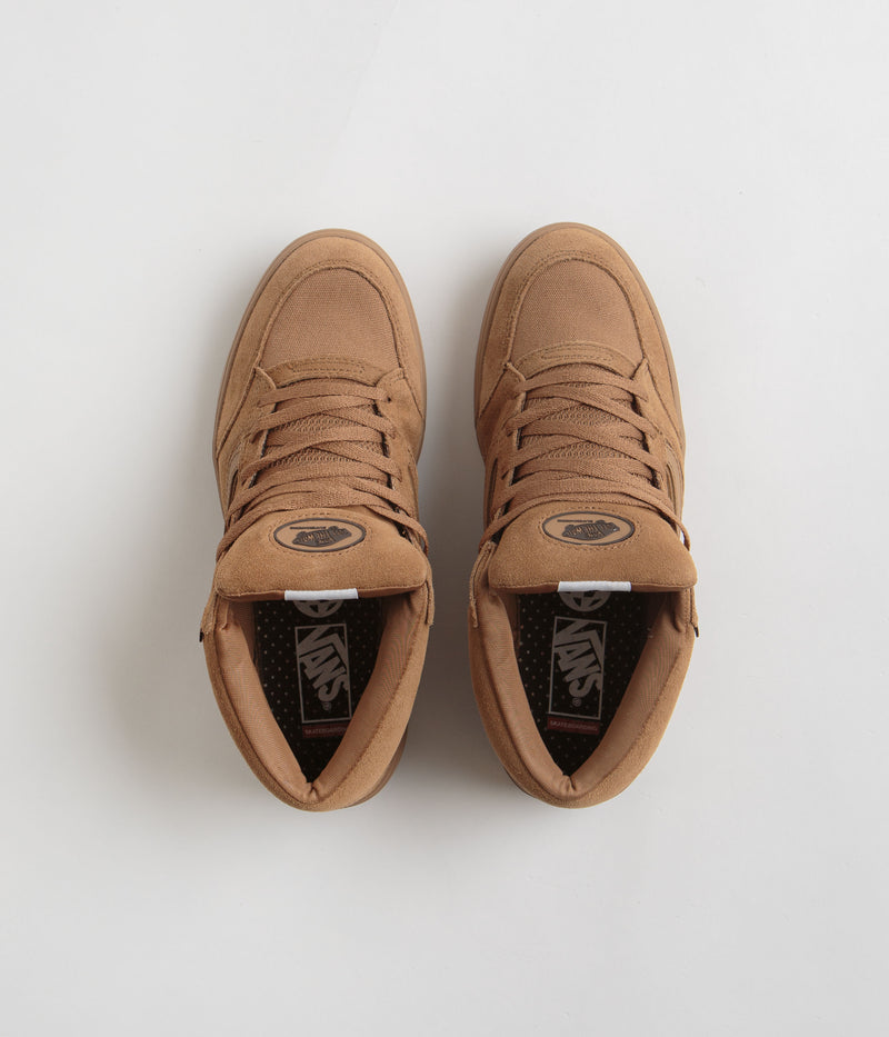 Vans Zahba Mid Shoes in Brown and Gum