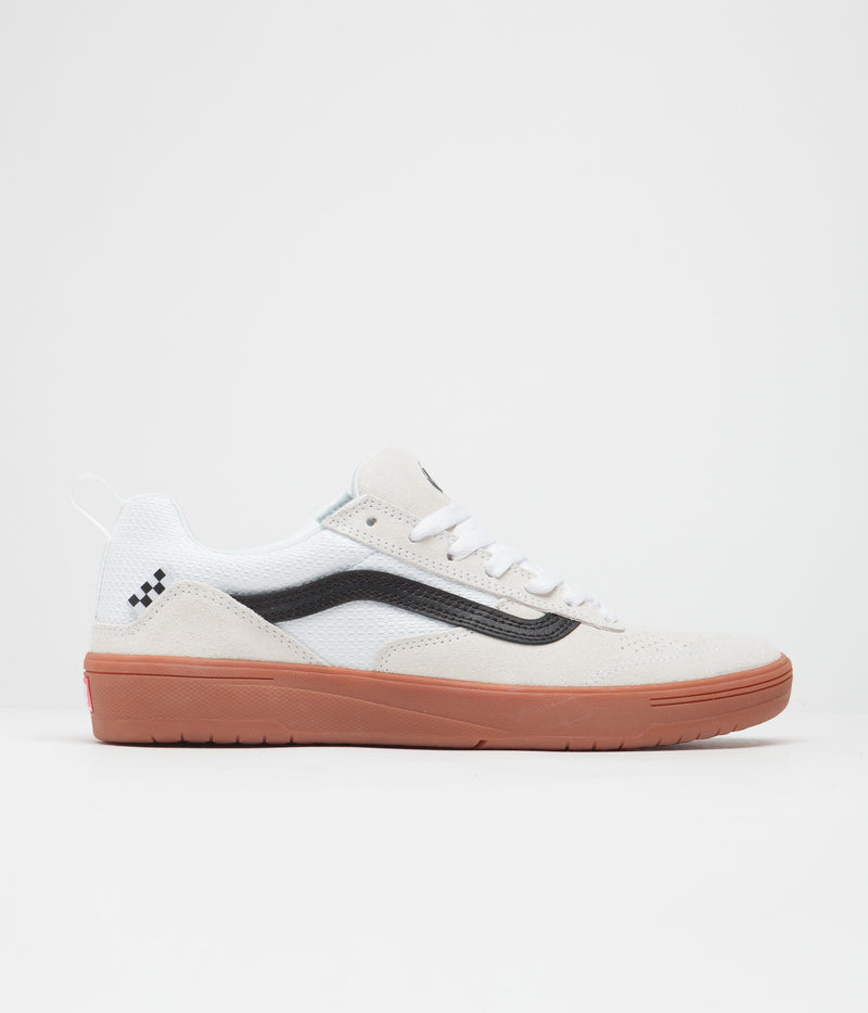 Vans Zahba Shoes in White and Black / Gum