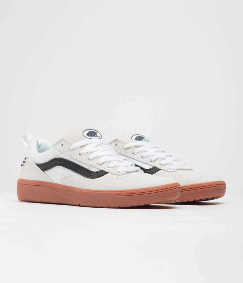 Vans Zahba Shoes in White and Black / Gum