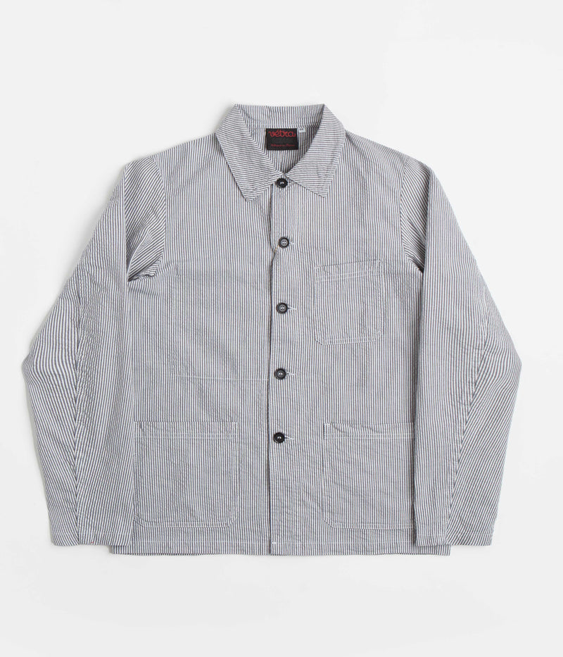 Vetra No.5 Workwear Jacket in White and Black