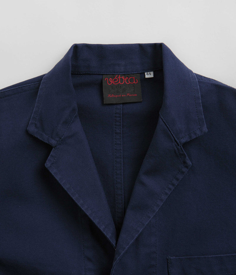 Vetra Organic Workwear Blazer in Navy