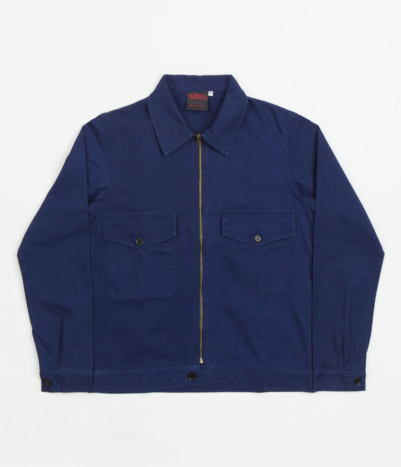 Vetra Zipped Workwear Jacket in Navy