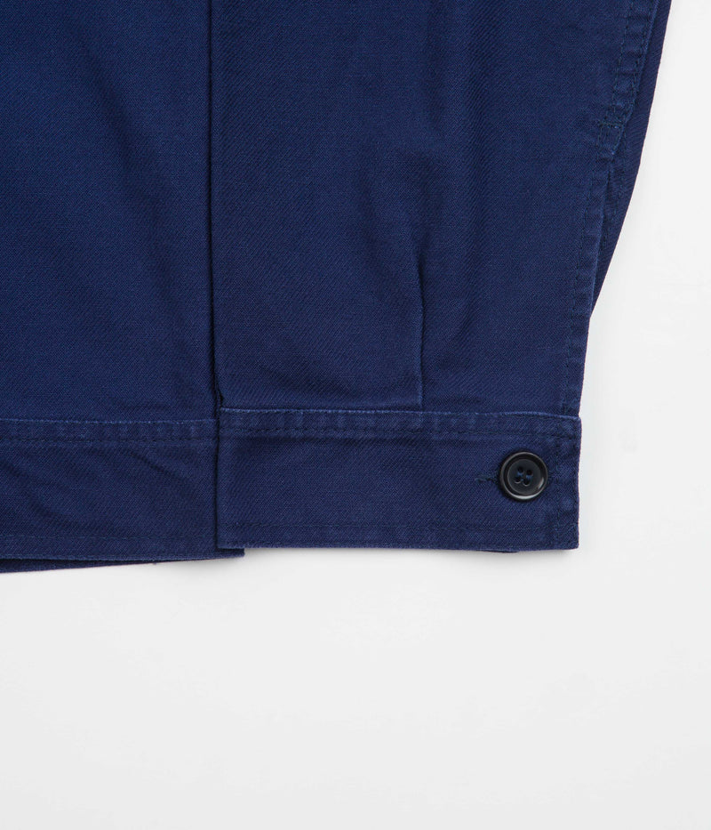 Vetra Zipped Workwear Jacket in Navy