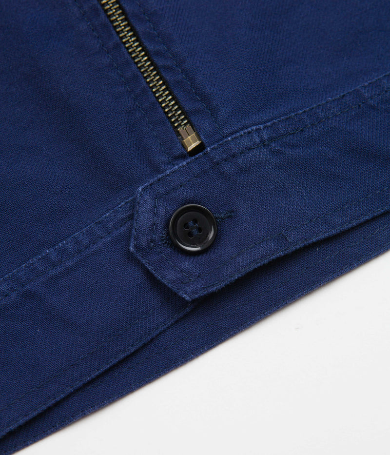 Vetra Zipped Workwear Jacket in Navy