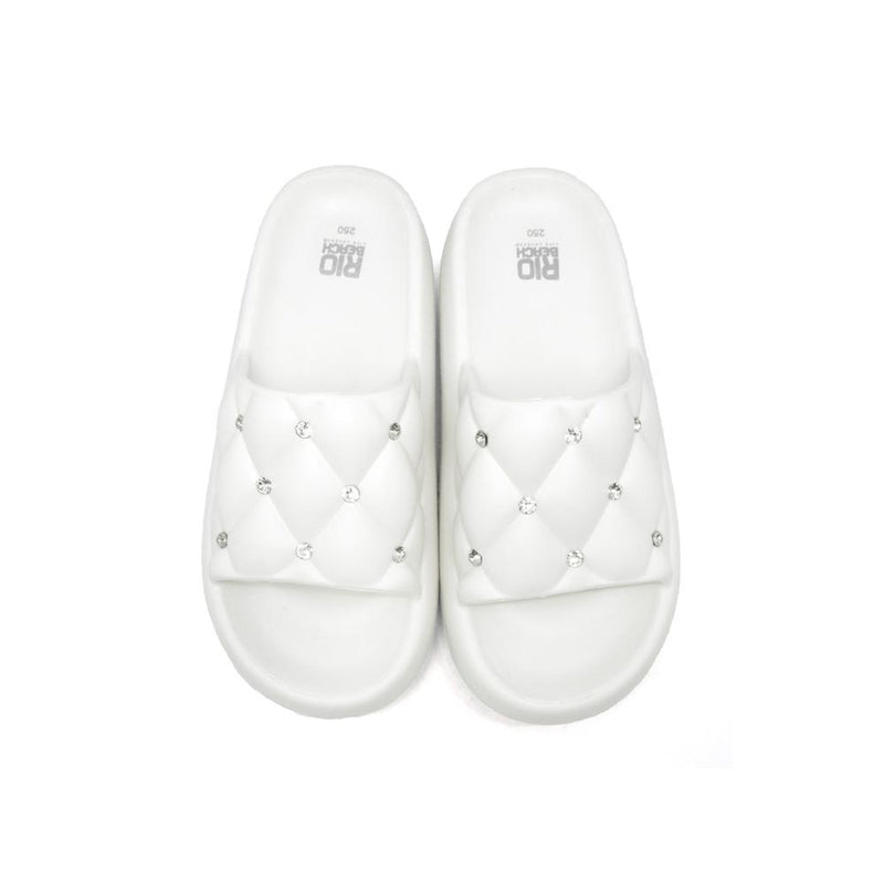 White Slides Slippers - MW2009