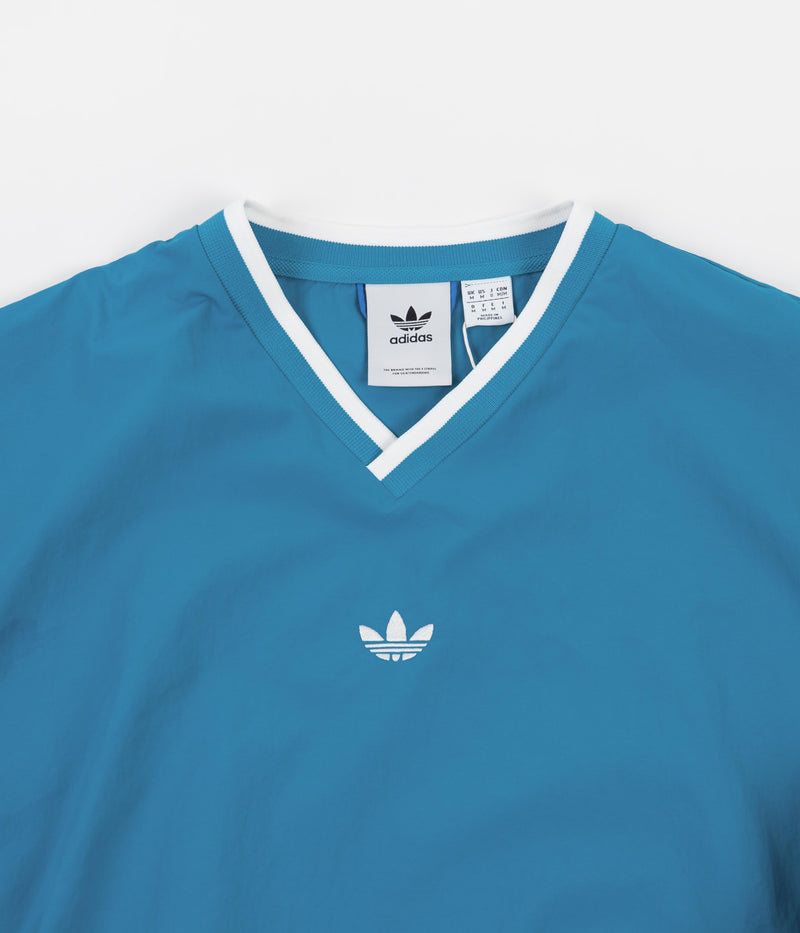 Adidas Windbreaker Sweatshirt in Sonic Aqua and White