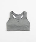 Nike Womens Dri-FIT Medium Support 1 Piece Pad Sports Bra in Smoke Grey and Heather / Black