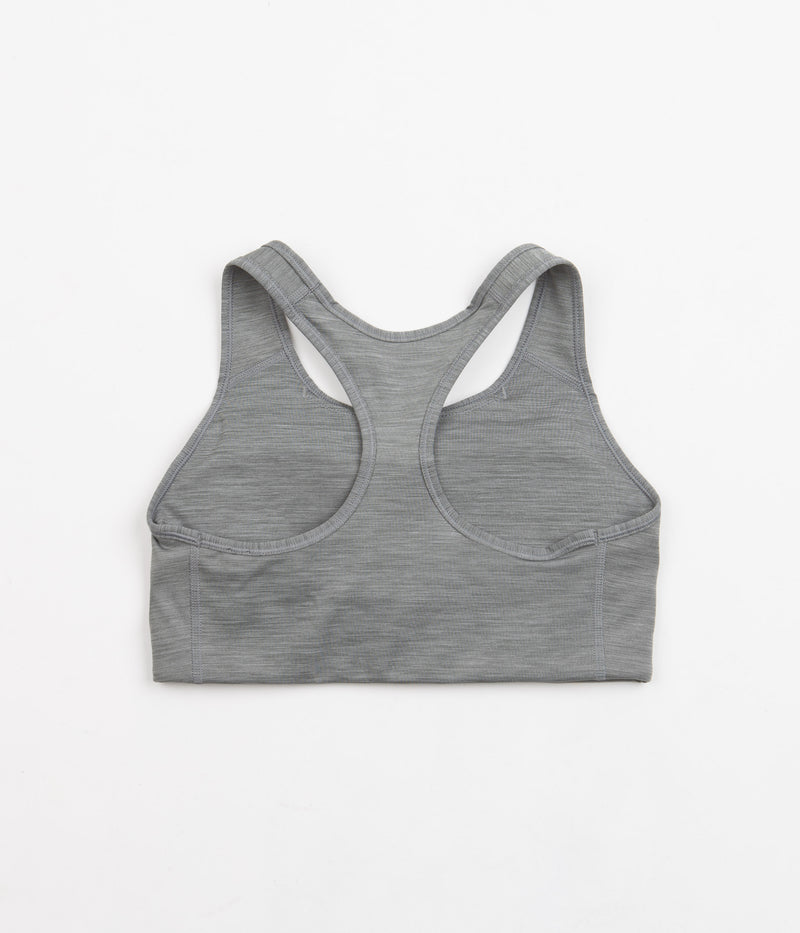 Nike Womens Dri-FIT Medium Support 1 Piece Pad Sports Bra in Smoke Grey and Heather / Black