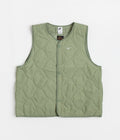 Nike Woven Insulated Military Vest in Oil Green and White